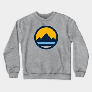 Retro Reno Nevada Flag // Vintage Reno Grunge Emblem Crewneck Sweatshirt